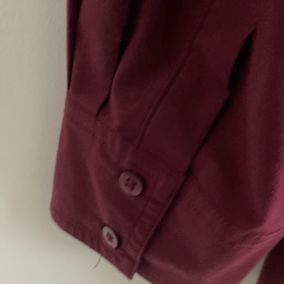 Penningtons Women’s Long Sleeve Shirt Top Wine Color Cotton Blend Size 2X EUC - Picture 6 of 7